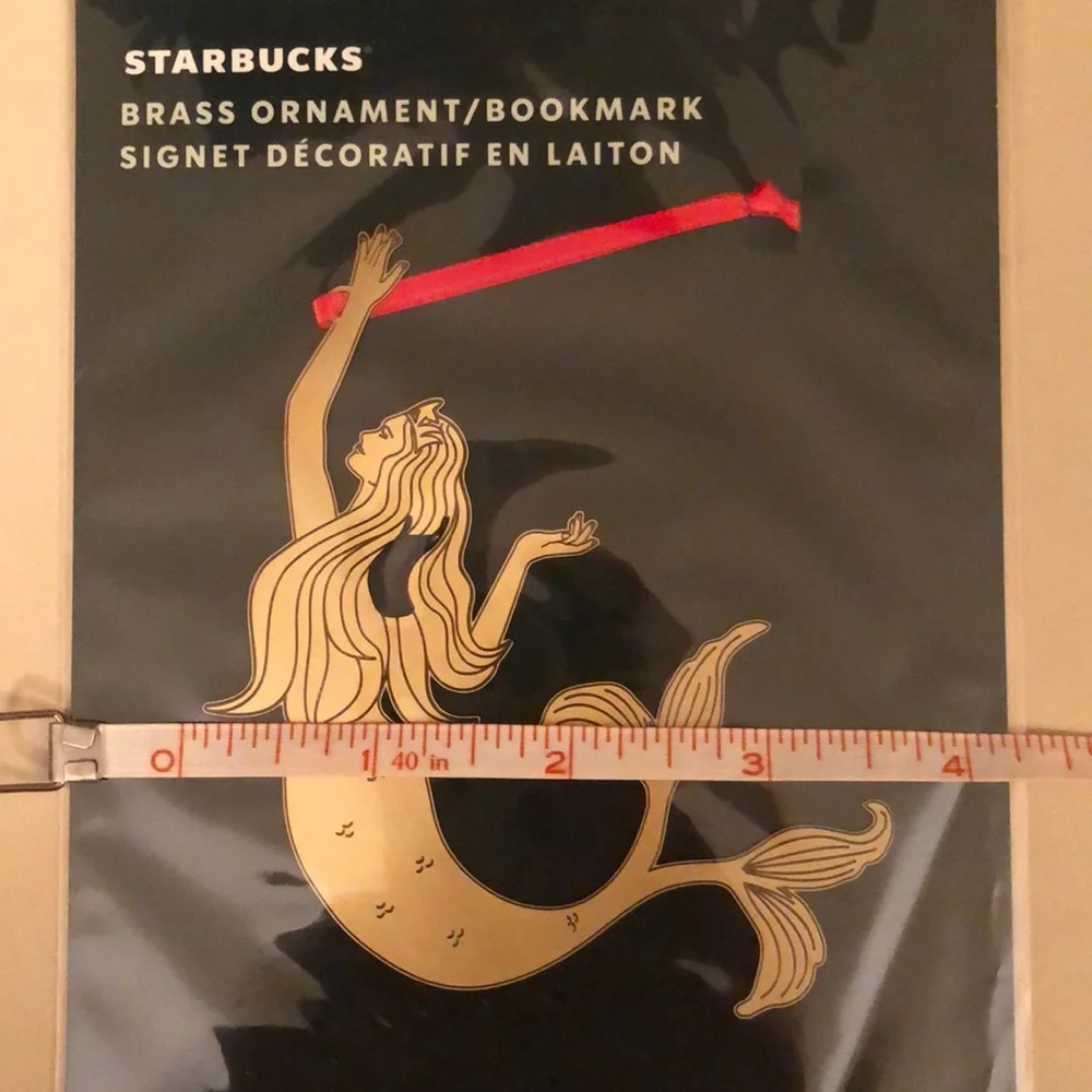 Starbucks Brass Mermaid Siren Ornament Bookmark